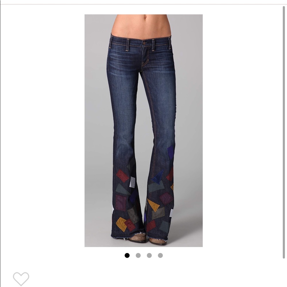TEXTILE Elizabeth and James Patch Jimi Flare Jeans